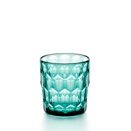 bicchiere basso vanity decoro n3 acquamarina